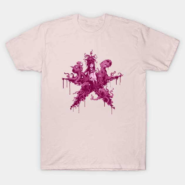 Octopus Girl T-Shirt by JimBryson